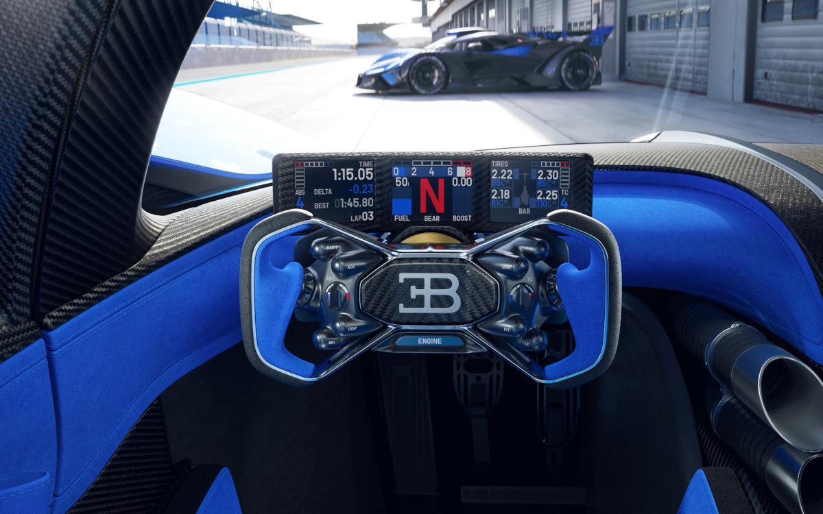 Hallucination with the interior of the Bugatti Bolide